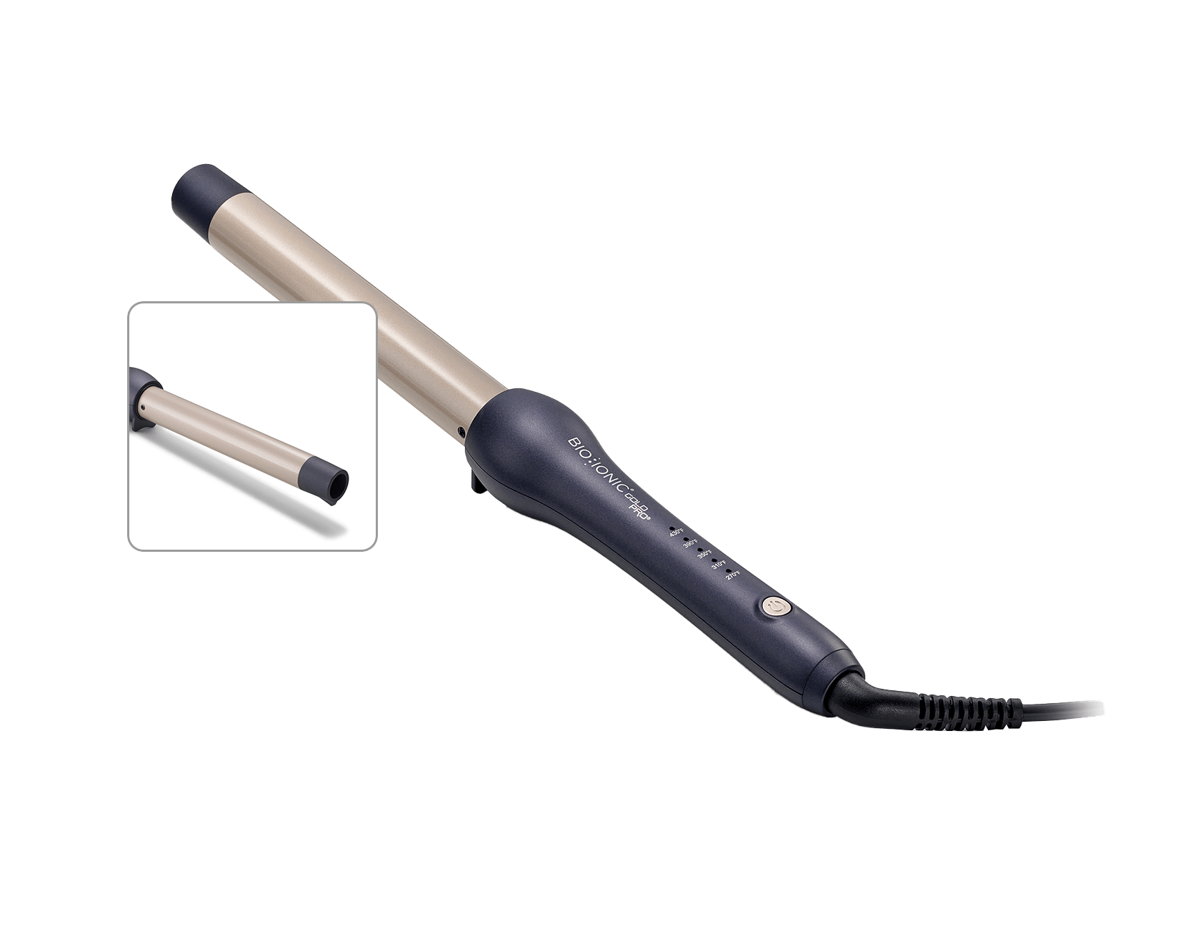 GoldPro Curling Wand - Clipless Barrel